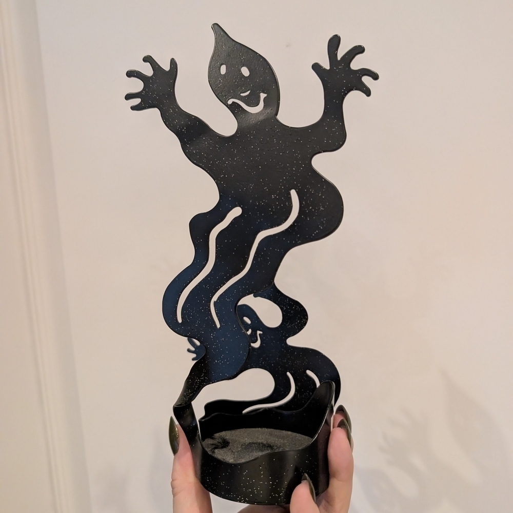 PartyLite Black Metal Candle Holder Base